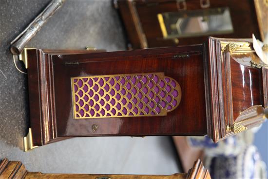 A George III mahogany hour repeating bracket clock, 21in.